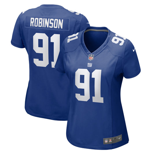 A'Shawn Robinson New York Giants Nike Women's Team Game Jersey - Royal